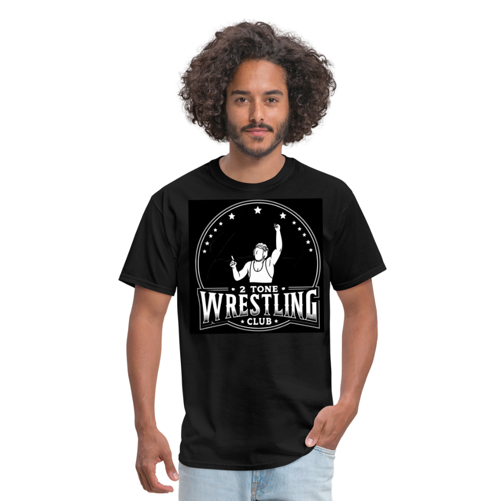 Adult 2 Tone Wrestling Club Unisex Classic T-Shirt - black