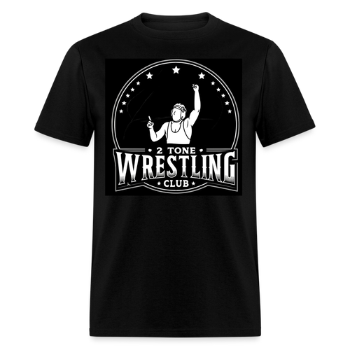 Adult 2 Tone Wrestling Club Unisex Classic T-Shirt - black