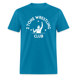 Adult 2 Tone Wrestling Color Unisex Classic T-Shirt - turquoise