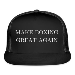 Make Boxing Great Again Trucker Cap - black/black