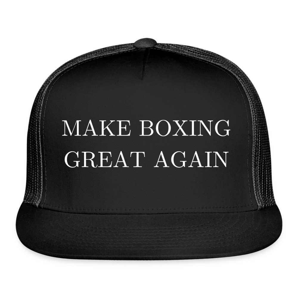 Make Boxing Great Again Trucker Cap - black/black