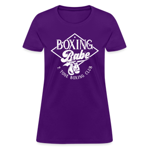 Women's 2 Tone Boxing Babe T-Shirt - purple