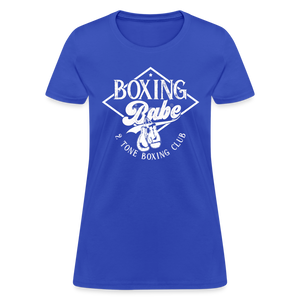 Women's 2 Tone Boxing Babe T-Shirt - royal blue