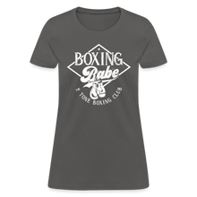 Load image into Gallery viewer, Women&#39;s 2 Tone Boxing Babe T-Shirt - charcoal
