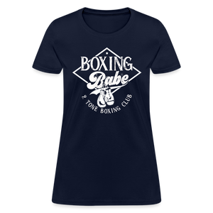 Women's 2 Tone Boxing Babe T-Shirt - navy