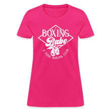 Load image into Gallery viewer, Women&#39;s 2 Tone Boxing Babe T-Shirt - fuchsia
