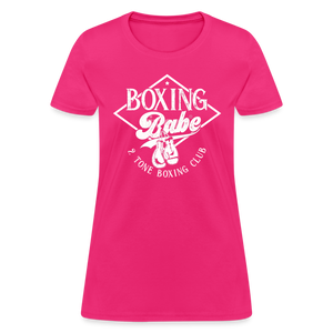 Women's 2 Tone Boxing Babe T-Shirt - fuchsia