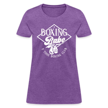 Load image into Gallery viewer, Women&#39;s 2 Tone Boxing Babe T-Shirt - purple heather
