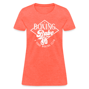 Women's 2 Tone Boxing Babe T-Shirt - heather coral