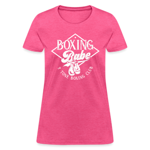 Women's 2 Tone Boxing Babe T-Shirt - heather pink