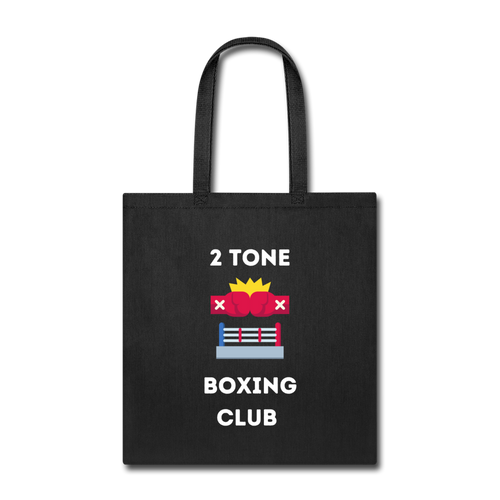2 Tone Tote Bag - black