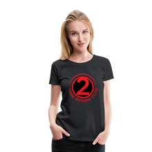 Load image into Gallery viewer, 2 Tone Boxing Logo Women’s Premium T-Shirt - black
