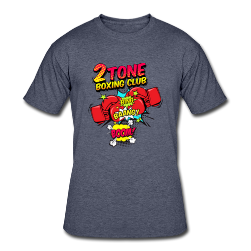 2 Tone Boxing Bing Bang Boom Men’s 50/50 T-Shirt - navy heather