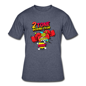 2 Tone Boxing Bing Bang Boom Men’s 50/50 T-Shirt - navy heather